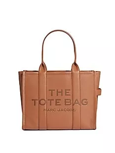 Leather Logo Tote