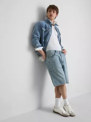 Pantalones cortos vaqueros de corte holgado
