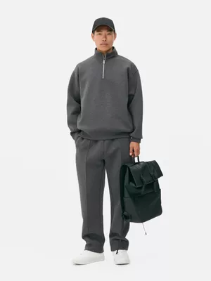 Sudadera de cuello alto con cremallera de un cuarto