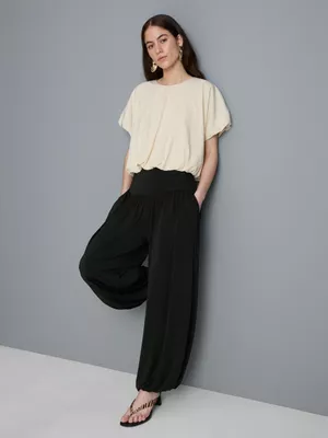 Pantalones de punto harén