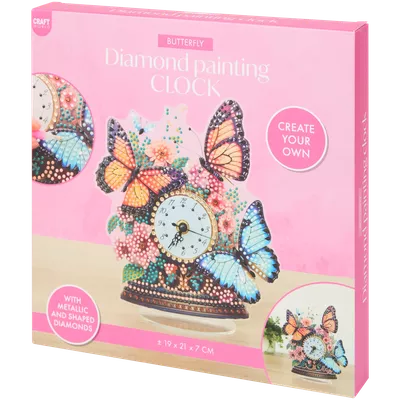 Diamantová malba hodiny