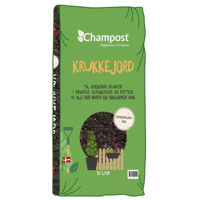 Champost, Krukkejord, spagnumfri, 20 L