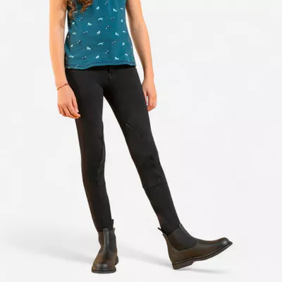 FOUGANZA Kinder Reithose - 100 schwarz