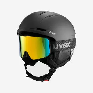 UVEX Set casco + maschera da sci per adulti UVEX nero