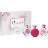 Kit Presente Floratta Desodorante Colônia: Floratta Blue 30ml + Floratta Rose 30ml + Floratta Flores Secretas 30ml