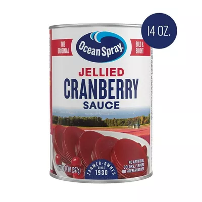 Ocean Spray® Jellied Cranberry Sauce, Canned Side Dish, 14 oz Can