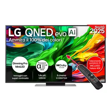 LG QNED evo AI 55'' Serie QNED87 55QNED87A6B, Mini...