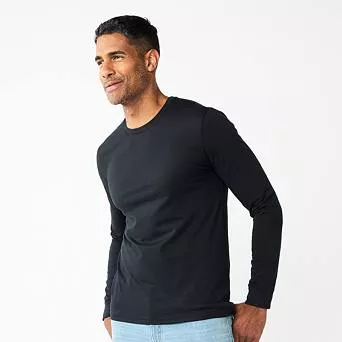 Men's Sonoma Goods For Life® Supersoft Long Sleeve Crewneck Tee