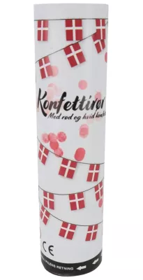 Konfettirør m/flag