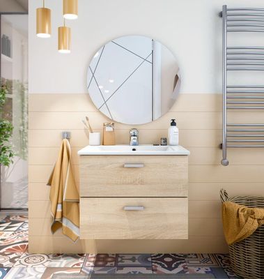 MUEBLE DE BAÑO NEXA ROBLE 60X45CM 2 CAJONES