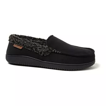 Dearfoams Alexander Microsuede Men's Moccasin Slippers