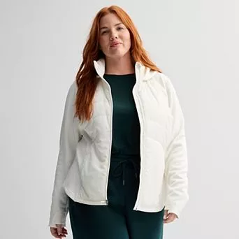Plus Size Tek Gear® Mixed Media Jacket
