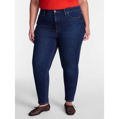 Terra & Sky Women's Plus High Rise Skinny Jeans, 27" Inseam, Sizes 16W-26W