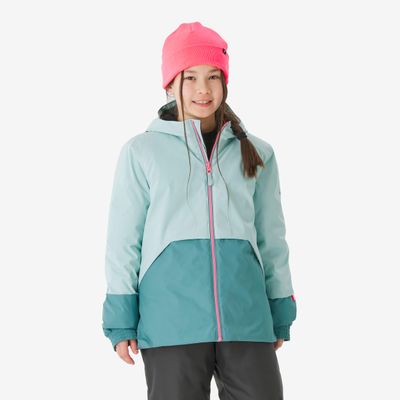 QUECHUA Dívčí hřejivá lyžařská bunda 5–15 let Ski 100