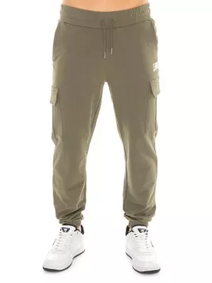 LEONE 1947 APPAREL Pantalone cargo da uomo in felpa non garzata Leone Basic