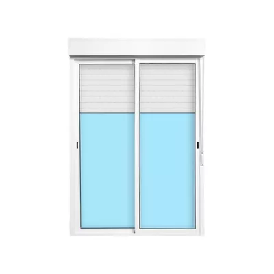 BALCONERA ALUMINIO CORREDERA CON PERSIANA  BLANCA 150X218CM
