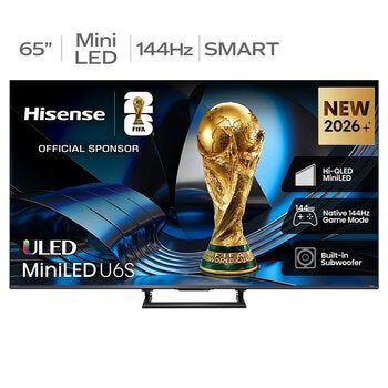 Hisense 65 Inch U6S ULED Hi-QLED Mini LED 4K Smart TV 65U6SAU