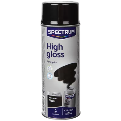 Barva s vysokým leskem ve spreji Spectrum Černá