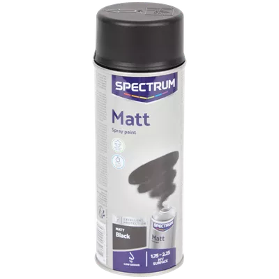 Matná barva ve spreji Spectrum Černá