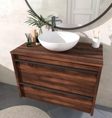 MUEBLE DE BAÑO EMOTION 60CM ROBLE OSCURO