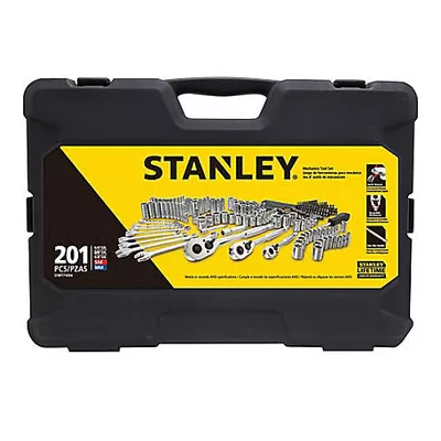 New!  Stanley 1/4 in. 3/8 in. Dr 201 pc. Socket Set