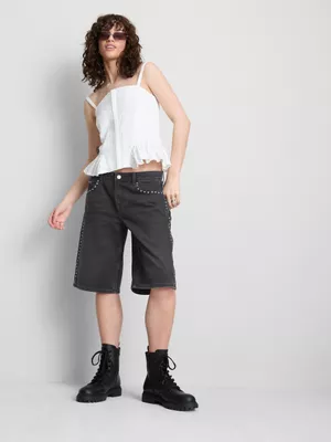 The Primark Scene | Bermudas vaqueras con tachuelas