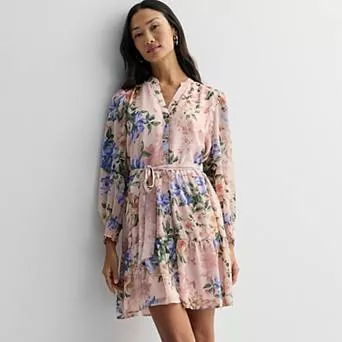 Women's Robbie Bee Floral Tiered Dress