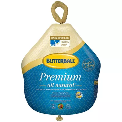 Butterball Frozen Whole Turkey, All Natural, 10-16 lbs., Serves 5-8