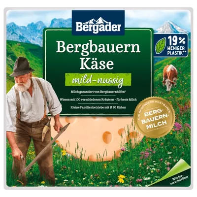 Bergader Bergbauern Käse Scheiben mild...