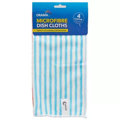 Orama Microfibre Dish Cloths 4pk