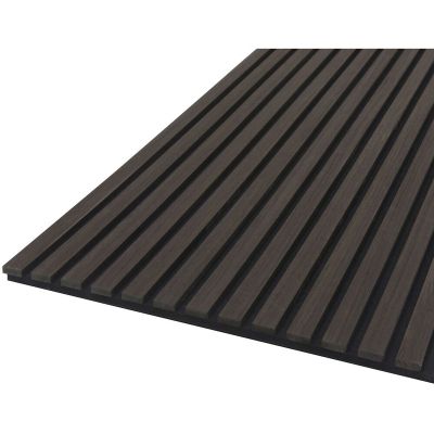 FibroTech, Akustikpanel, Quanti, røget eg, 18x520x2440 mm