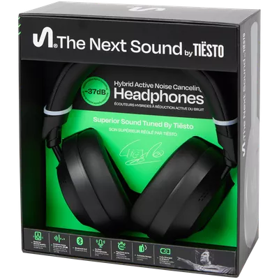 Bezdrátová sluchátka s aktivním potlačením hluku The Next Sound by Tiësto