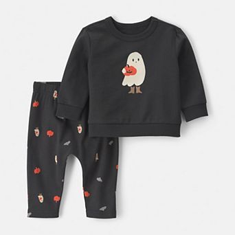 Baby Carter's 2 pc Long Sleeve Top & Pant Set with Ghost Design