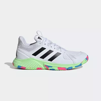 Damen/Herren Handballschuhe - ADIDAS Court Flight weiß