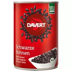 Davert Schwarze Bohnen Bio 240g