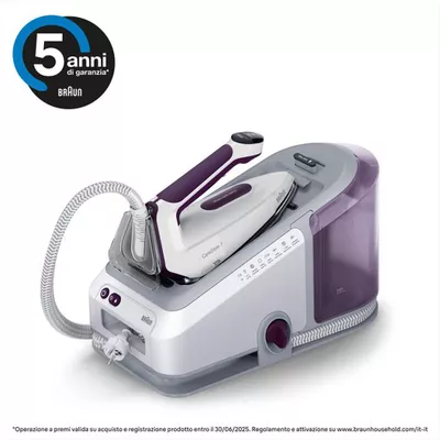 BRAUN - Sistema stirante CareStyle 7 IS7266VI-Bianco viola