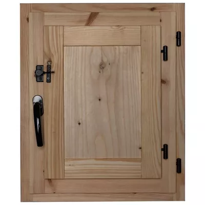 VENTANA DE MADERA CON POSTIGO 60X50CM