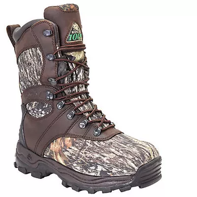 Rocky Men's 10 in. Sport Utility Insulated Waterproof Hunting Boots, 1,000g Thinsulate Ultra