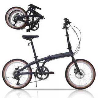 RCB Bici pieghevole RCB GK4 20" alluminio, 7 marce, freni a disco, 12+ anni