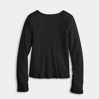 Girls 6-20 SO® Long Sleeve Tee in Regular & Plus Size