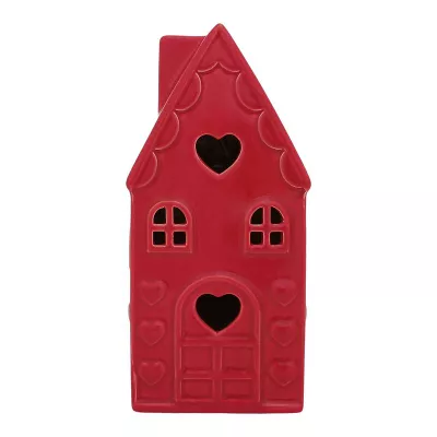 Celebrate Together™ Valentine's Day Red Ceramic LED House