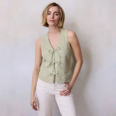 Women's LC Lauren Conrad Tie Front Vest