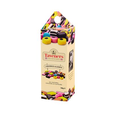 Taverners Licorice Allsorts Giftbox 700g