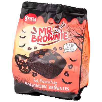 Halloweenské brownies