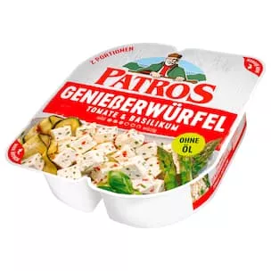 Patros Geniesserwürfel Tomate-Basilikum 135g