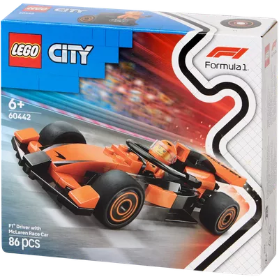 Jezdec F1 se závodním vozem McLaren LEGO City