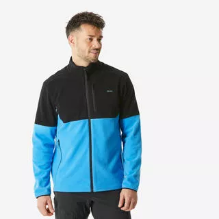 QUECHUA Pile trekking uomo MH500 full zip azzurro