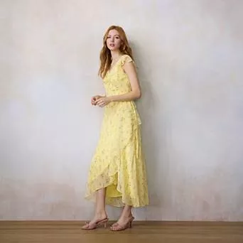 Women's LC Lauren Conrad Ruffle Wrap Maxi Dress