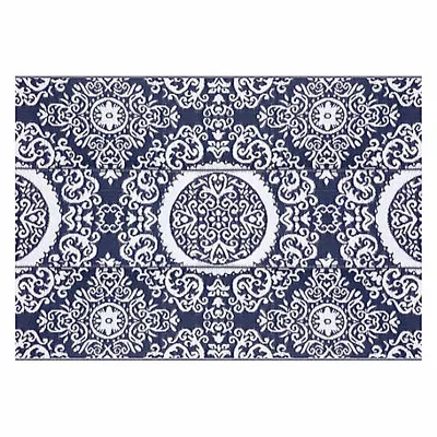 Nuu Garden Polypropylene Indoor/Outdoor Tribal Inspired Floral Area Rug, 5.3 ft. x 7.3 ft.