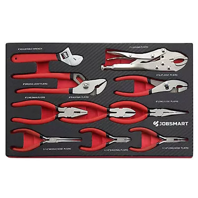 New!  JobSmart 10 pc. Pliers and Wrench Set